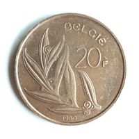 Бельгия. 20 франков 1980 г. Надпись на голландском BELGIE.