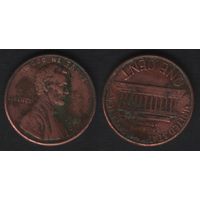 США km201b 1 цент 1988 год (D) (f2