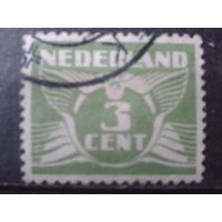 Нидерланды 1925 Стандарт, летящий голубь 3с