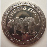 Сьерра-Леоне 1 доллар 2001 г. Большая африканская пятерка. Леопард