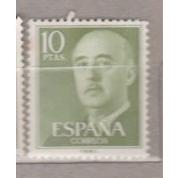 Испания 1955 год Генерал Франко  Известные люди Личности лот  13 ЧИСТАЯ