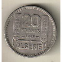 Алжир 20 франк 1949