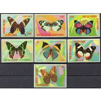 Бабочки Экваториальная Гвинея 1976 год чистая серия из 7 марок (М)
