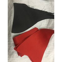 Обрезки тканей для поделок (красный серый) Цена за все 6 руб