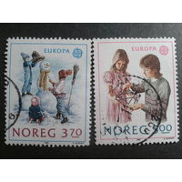 Норвегия 1989 Европа детские игры полная серия