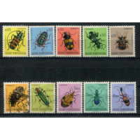 Португальские колонии - Гвинея - 1953г. - жучки - 10 марок - полная серия, MNH, 2 марки гашёные [Mi 281-290]. Без МЦ!