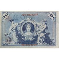 Банкнота 100 марок 1908 год Германская империя. С рубля без МЦ