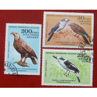 Мадагаскар. Птицы. ( 3 марки ) 1982 года. 4-13.