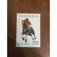 Танзания 1993. Скачки на лошадях