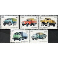 Автомобили СССР 1986 год (5751-5755) серия из 5 марок