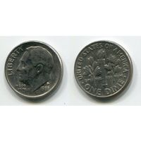 США. 10 центов (1988, буква P, XF)