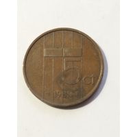 Нидерланды 5 центов 1985