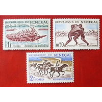 Сенегал. Спорт. ( 3 марки ) 1961 года. 3-10.