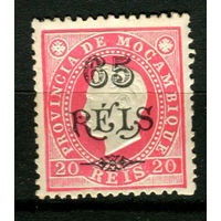 Португальские колонии - Мозамбик - 1902 - Надпечатка 65 REIS на 20R - [Mi.68] - 1 марка. MH.  (Лот 104BD)