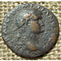 Рим Асс Римская империя (27BC-395) Бронза Домициан (51-96)7,35гр.27,7мм.