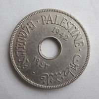 Палестина 10 милс, милей 1942 белая  .36-17