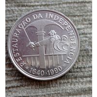 Werty71 Португалия 100 эскудо 1990 350 лет португальской независимости Мушкетёр