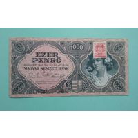 Банкнота 1000  пенгё Венгрия 1945 г.