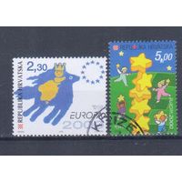 [1941] Хорватия 2000. Европа.EUROPA.Гашеная серия.