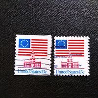 Марка США 1975 год Флаги Стандартный выпуск