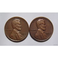 США  центы 1961г. (б/б и "D")