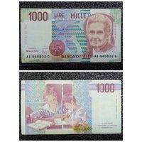 1000 лир Италия 1990 г. (серия АЕ)