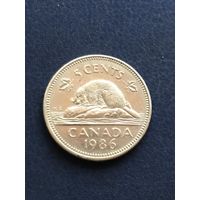 Канада 5 центов 1986