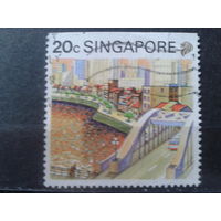 Сингапур 1990 Стандарт, туризм марка из буклета