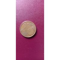 Монета 2 цента Латвия 2014