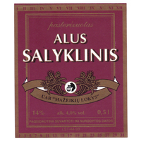 Этикетка пива Salyklinis Прибалтика Ф042