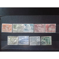 Швейцария 1949 Стандарт, природа и техника 9 марок