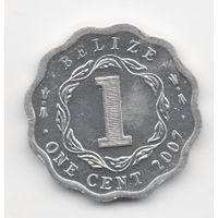 1 цент  2007. Белиз