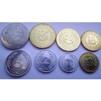 Тунис. набор 8 монет 1 миллим - 1 динар 1960 - 2011 год