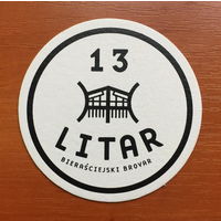 Подставка под пиво пивоварни "13 litar" /Беларусь/