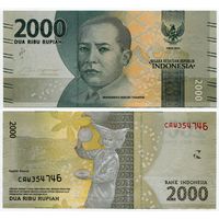 Индонезия. 2000 рупий (образца 2016 года, P155a, UNC)