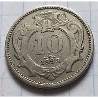 Австрия 10 геллеров, 1893       ( К-8-5 )