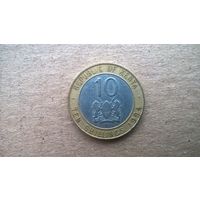 Кения 10 шиллингов, 1994г.