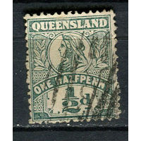 Австралийские штаты - Квинсленд - 1899 - Королева Виктория 1/2Р - [Mi. 106] - полная серия - 1 марка. Гашеная.  (LOT Eu18)-T10P10