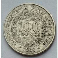 Западная Африка 100 франков 1968 г.