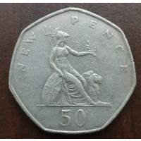 Великобритания 50 пенсов 1969