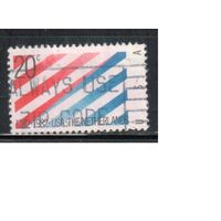 США-1982, (Мих.1582) , гаш. , Нидерланды, Флаг  (одиночка), (2)