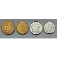 Намибия 10, 50 центов, 1, 5 долларов 2010 - 2015 гг. Набор 4 монеты
