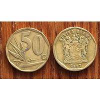 ЮАР /Южная Африка/, 50 центов 1997. Надпись на языке северный сото: AFRIKA BORWA