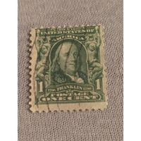США 1902 года. Бенджамин Франклин. 1 цент
