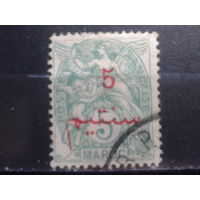 Марокко, Французская почта,1911, стандарт, надпечатка