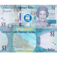 Каймановы острова 1 доллар  2020 год   UNC  ЮБИЛЕЙНАЯ (60 лет Конституции)