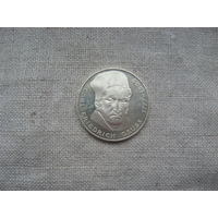 Западная Германия (ФРГ) 5 марок 1977 год 200 лет со дня рождения Карла Фридриха Гаусса