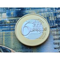 Монетовидный жетон 6 (Sex) Euros (евро). #36