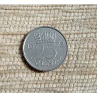 Werty71 Нидерланды 25 центов 1972 Петух