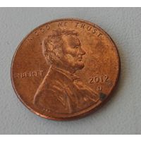 1 цент США 2012 г.в. D